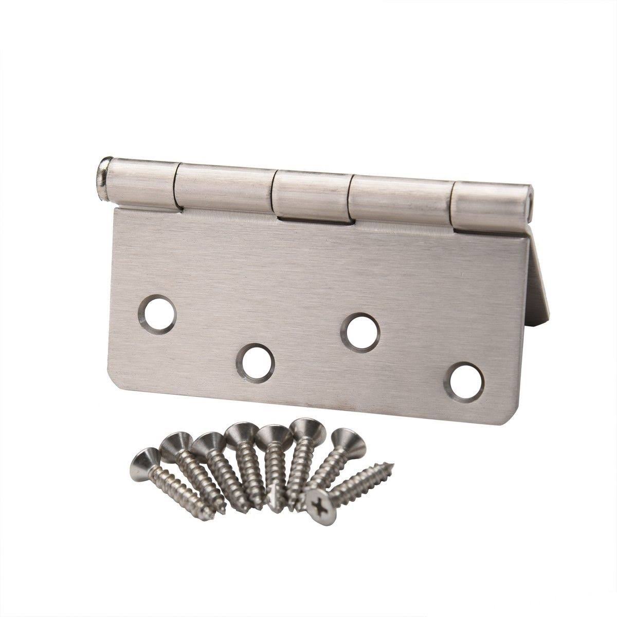 100 Pcs Satin Nickel Steel Door Hinge E79732