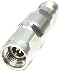2.4 mm Female to 3.5 mm Male Microwave Adapter, 50 Ohm, Stainless Steel Body L386765