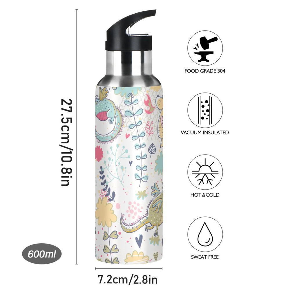 Stainless Steel Insulated Water Bottle with Straw Lid U517017