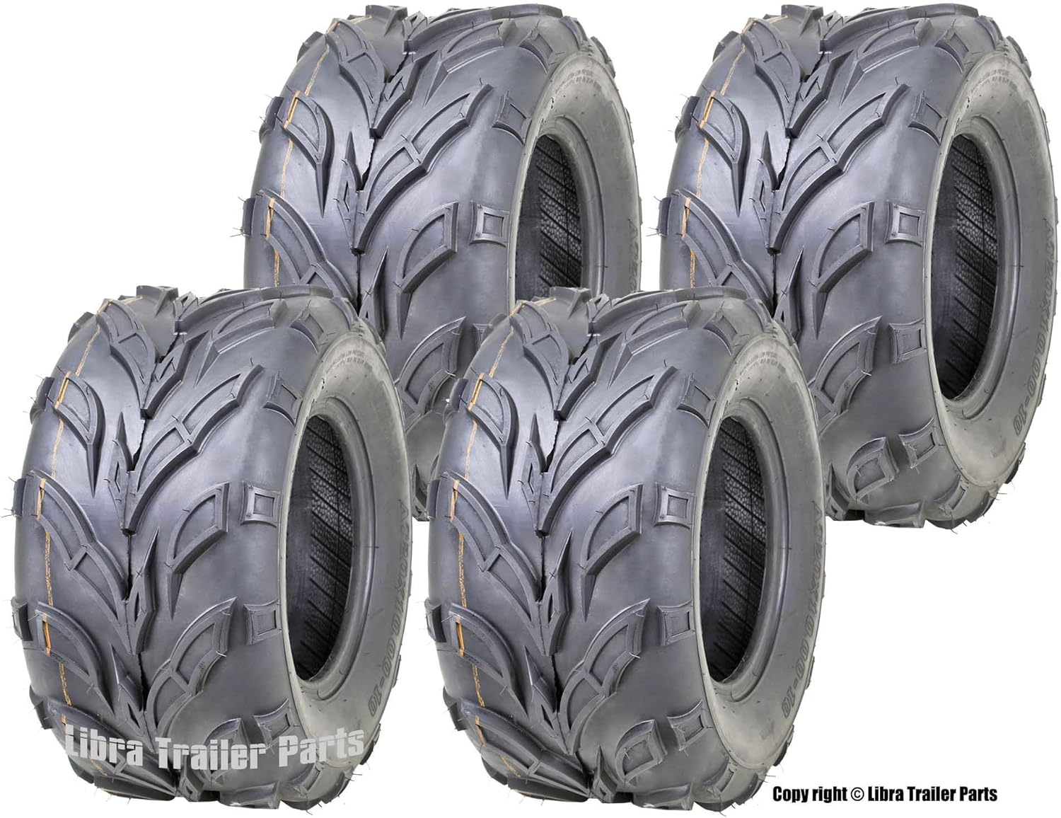 Set of 4 ATV Tires 20x10-10 4PR F258