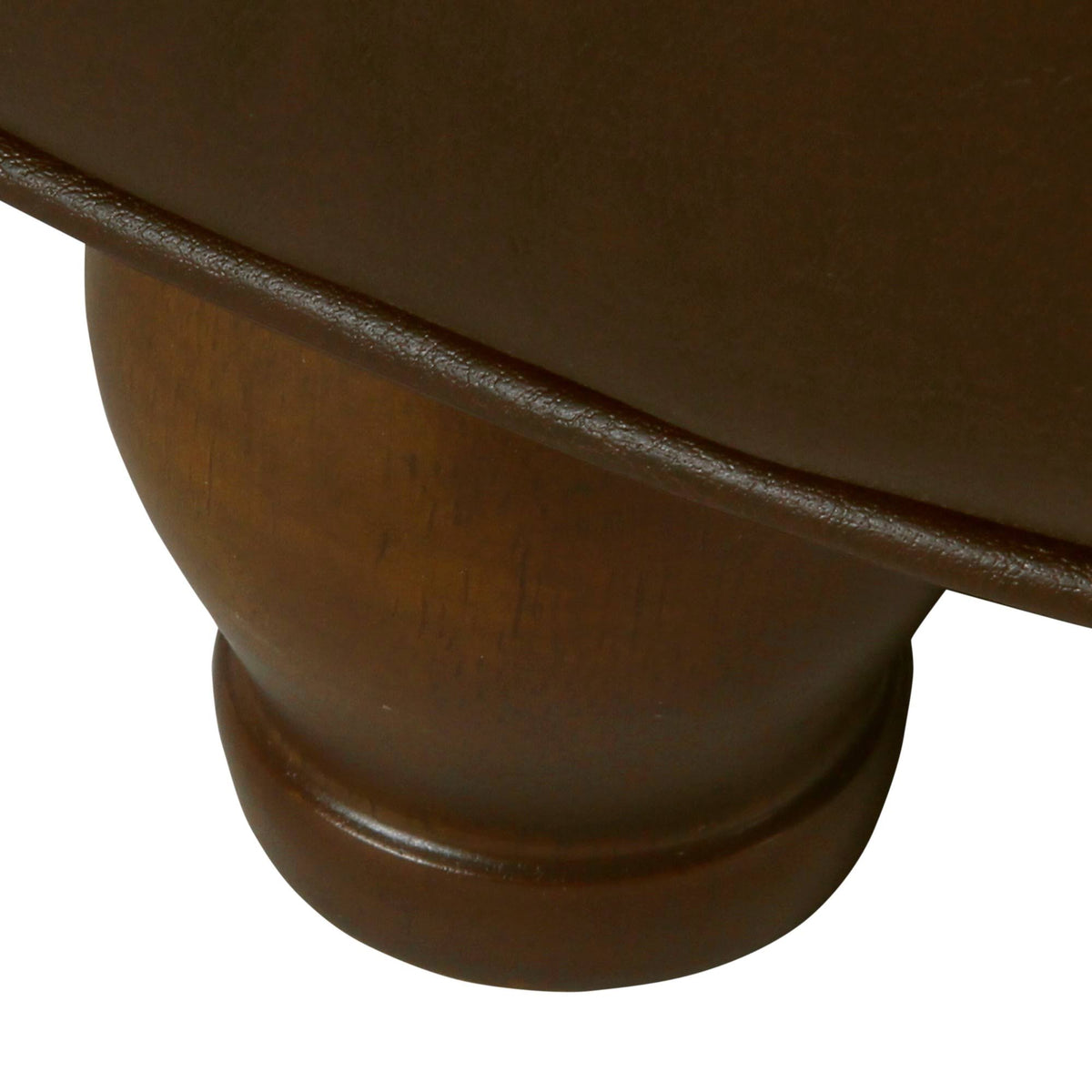 Brown Tufted Round Storage Ottoman Y63941