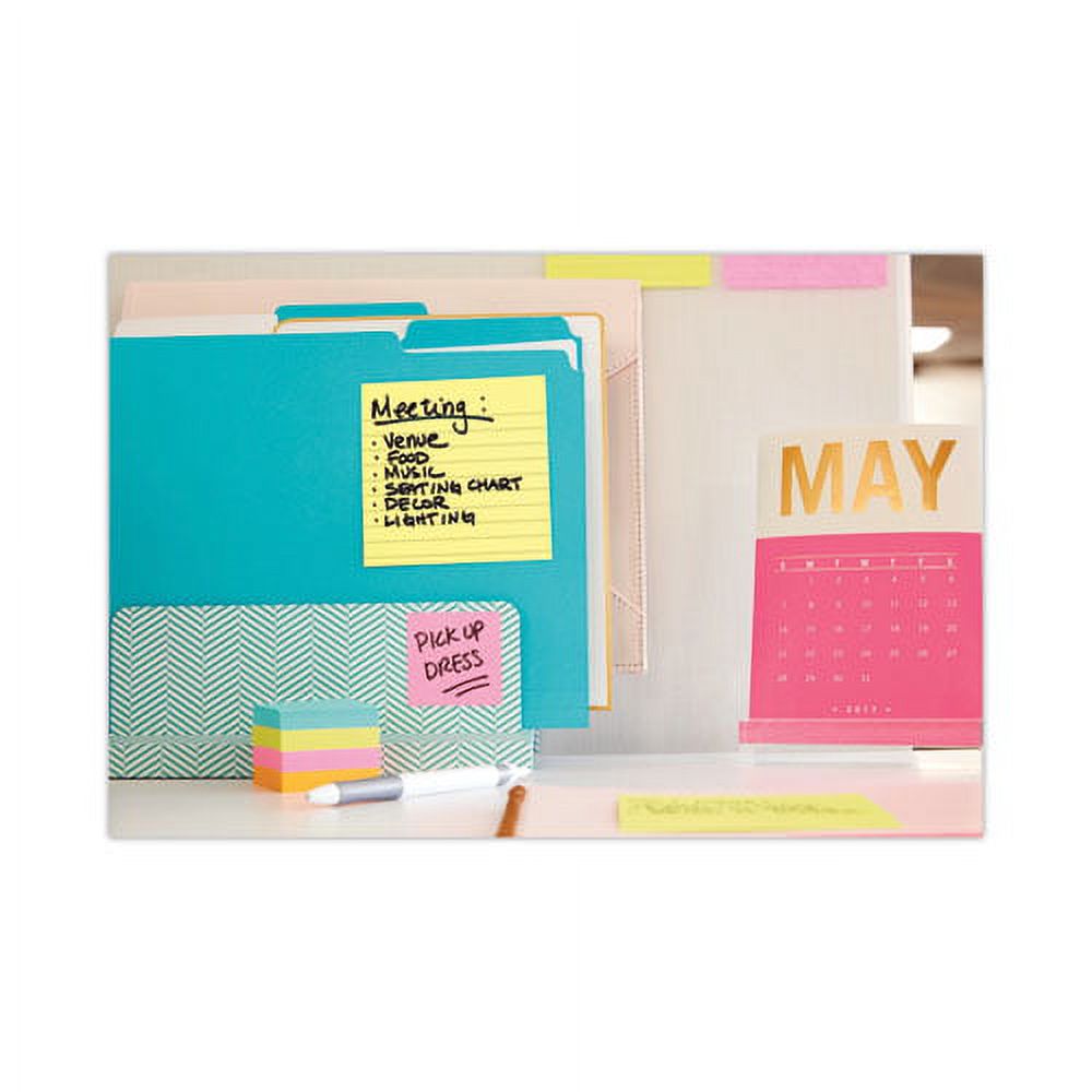 Pop-up Note Dispenser, Black/Clear, Includes (3) Canary Yellow Super Sticky Pop-up Pad, Bundle of 10 Packs A80602