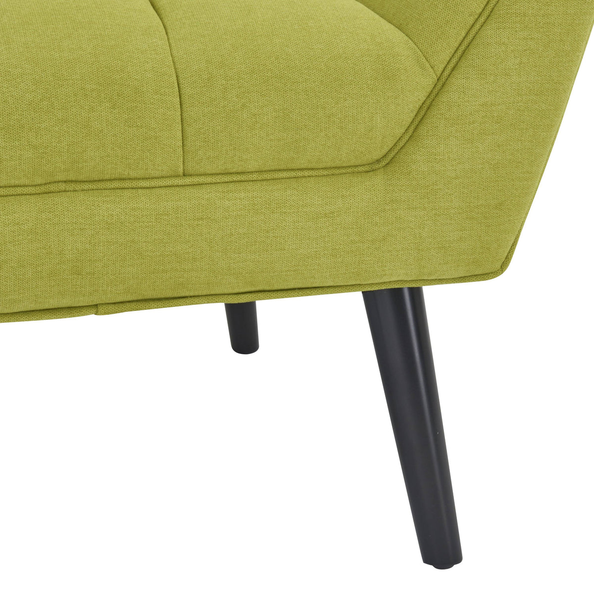 Turquoise Blue Velvet Channel Tufted Armchair Q639867