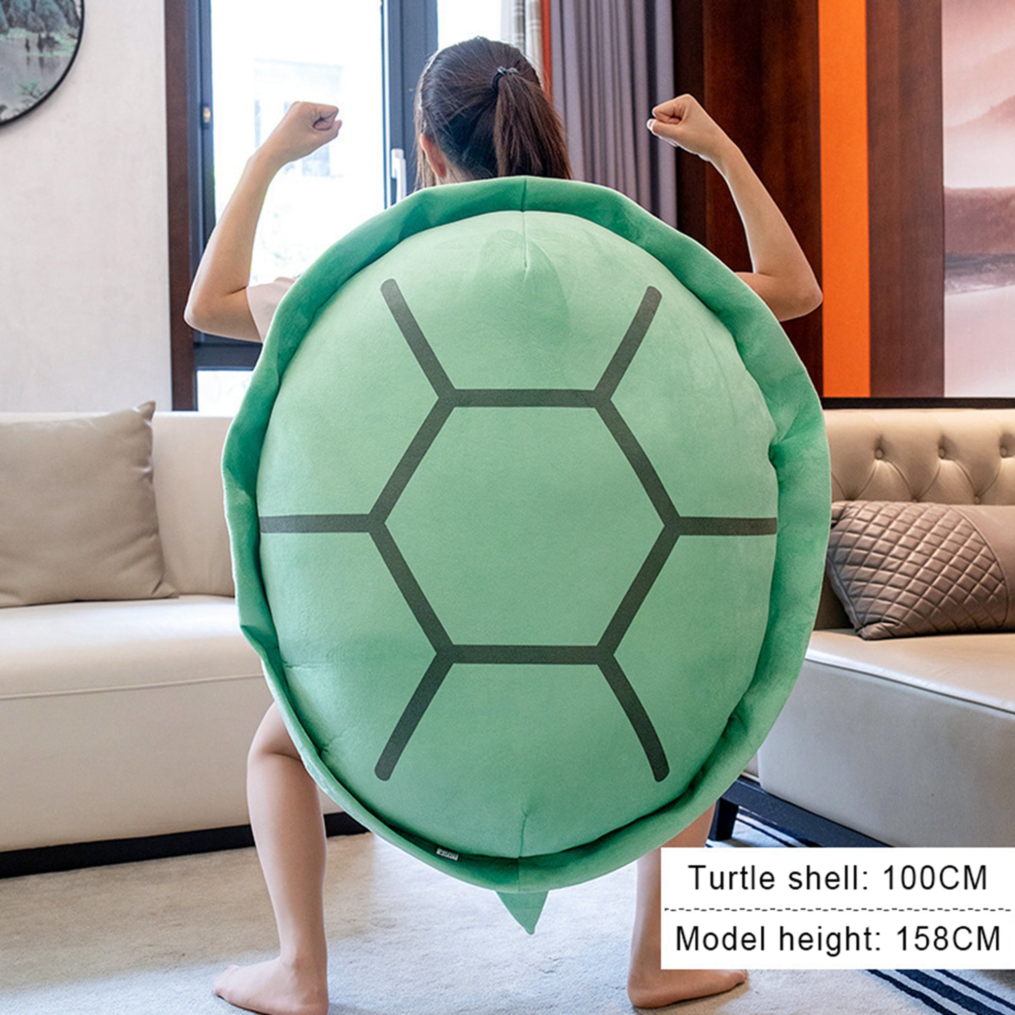 Wearable Turtle Shell Plush Cushion G343