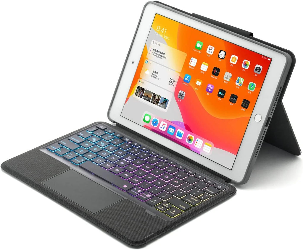Black Bluetooth Magnetic Detachable Keyboard Case for iPad 10.2 inch B1009