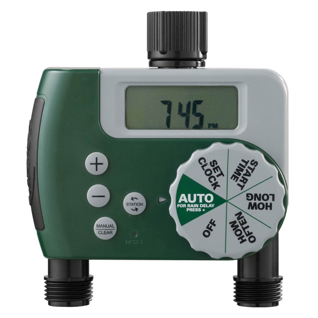 2-Outlet Programmable Hose Faucet Timer Q91719