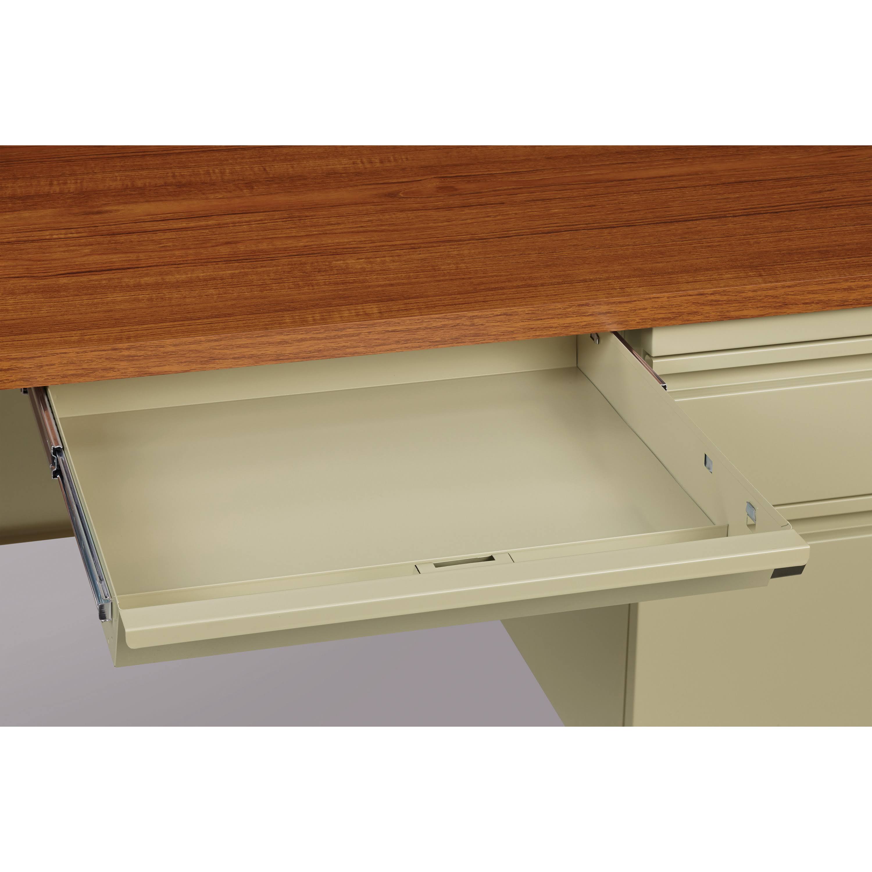 Left-Pedestal Return Desk V1879