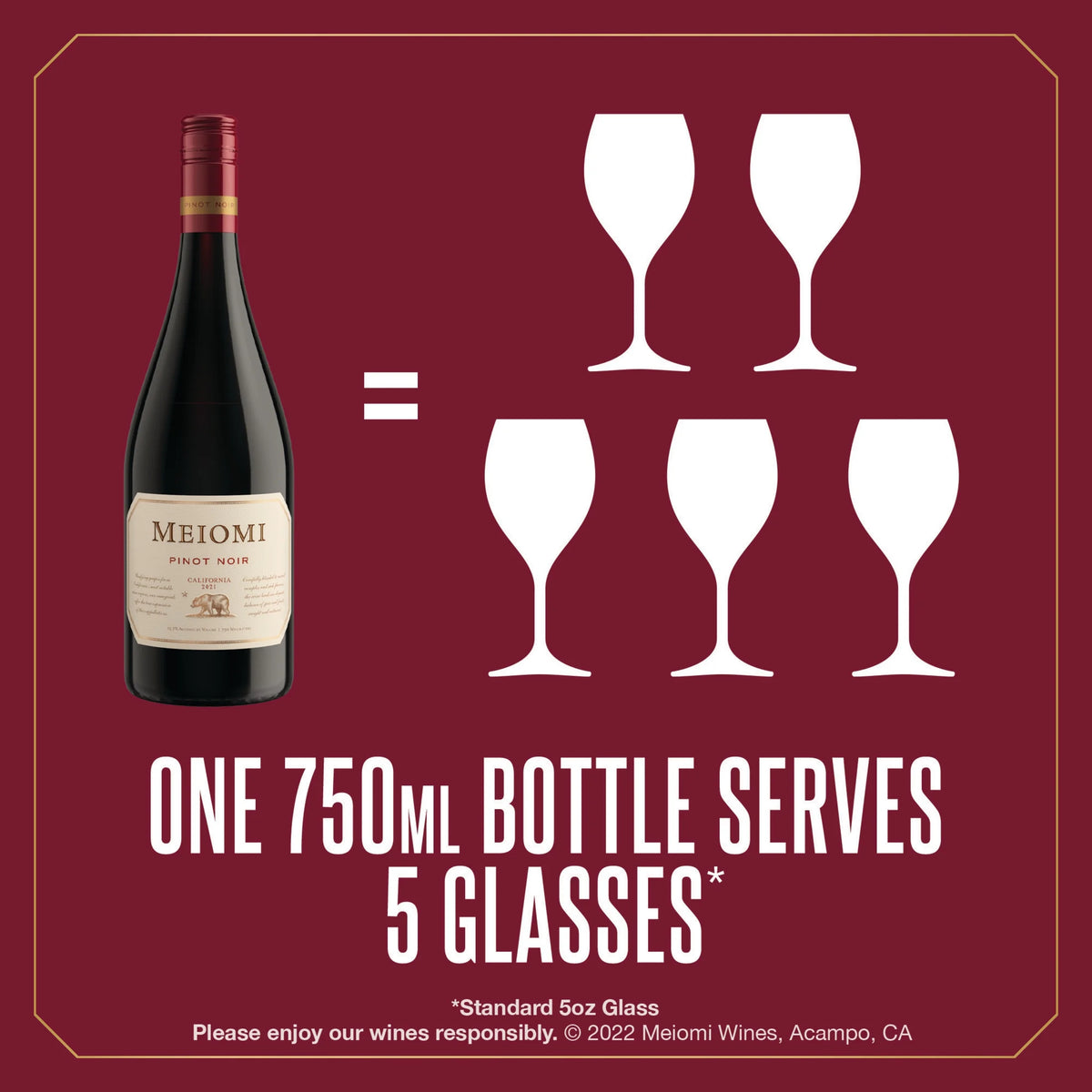 750 ml Bottle Pinot Noir Red Wine W371738