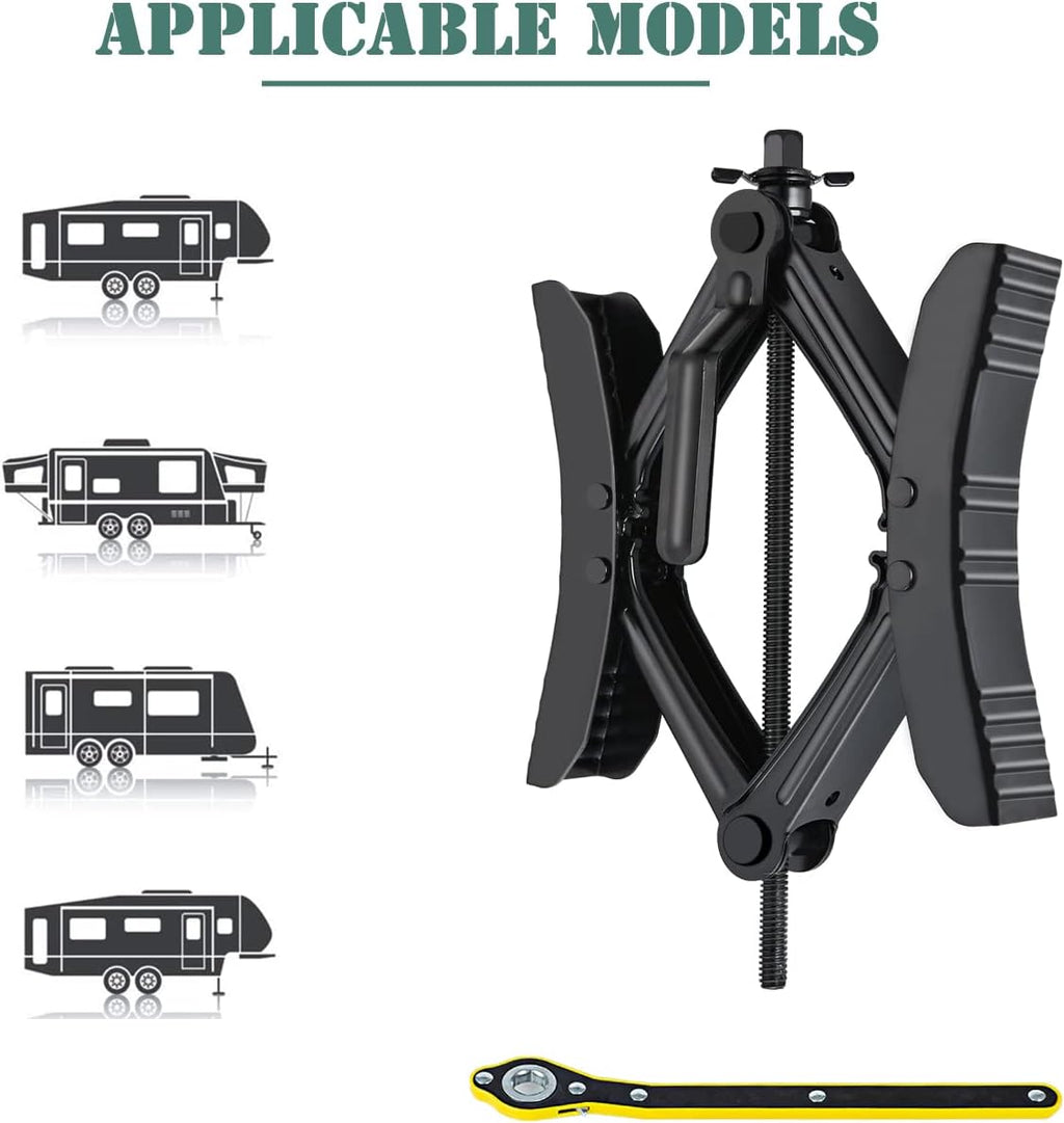 Camper Wheel Chock X Shaped RV Chocks Stabilizer Tire Wheel Chock Pair A981
