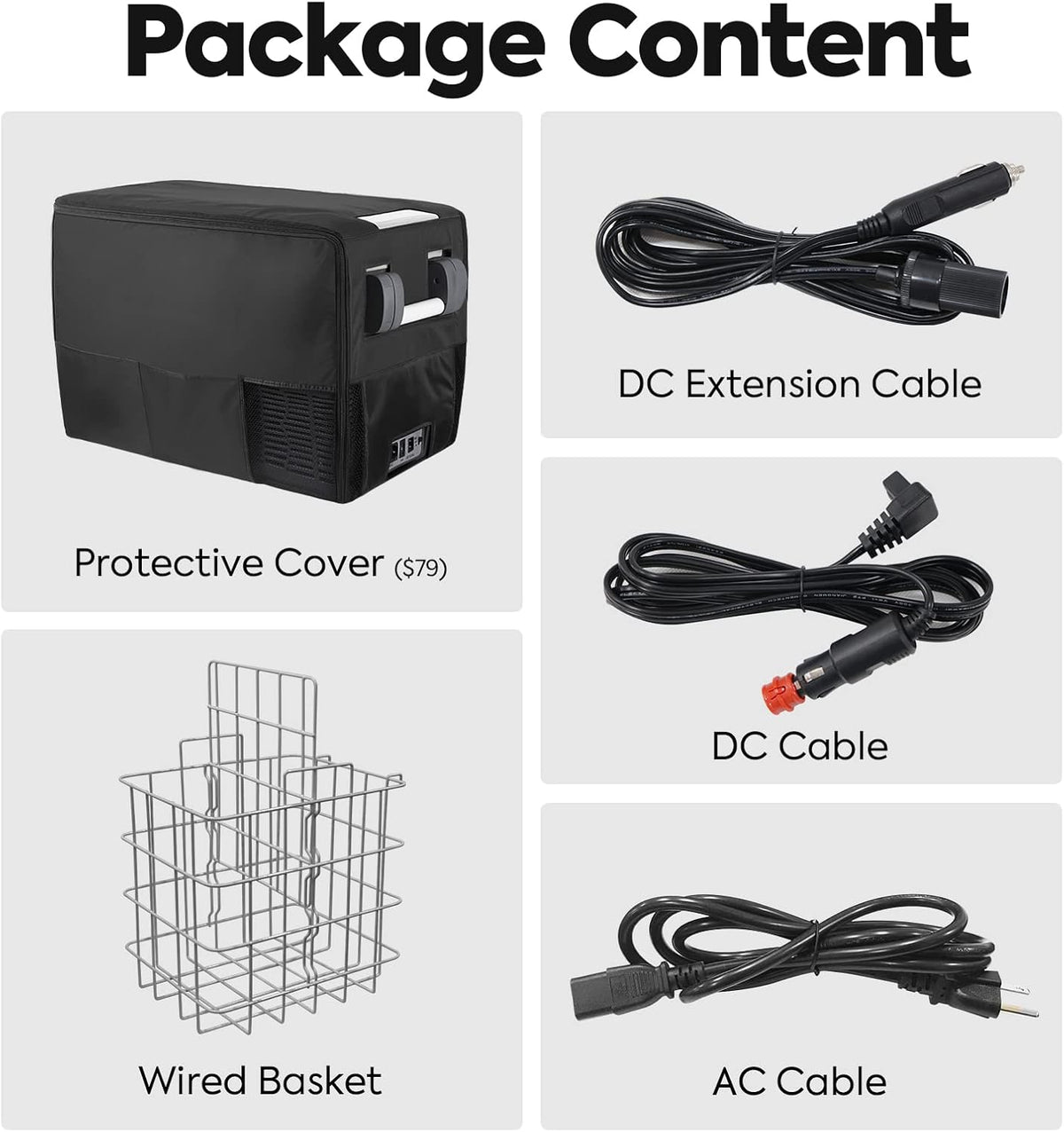 Portable Refrigerator Car Fridge Freezer, 31 Liters Compact Refrigerator I724