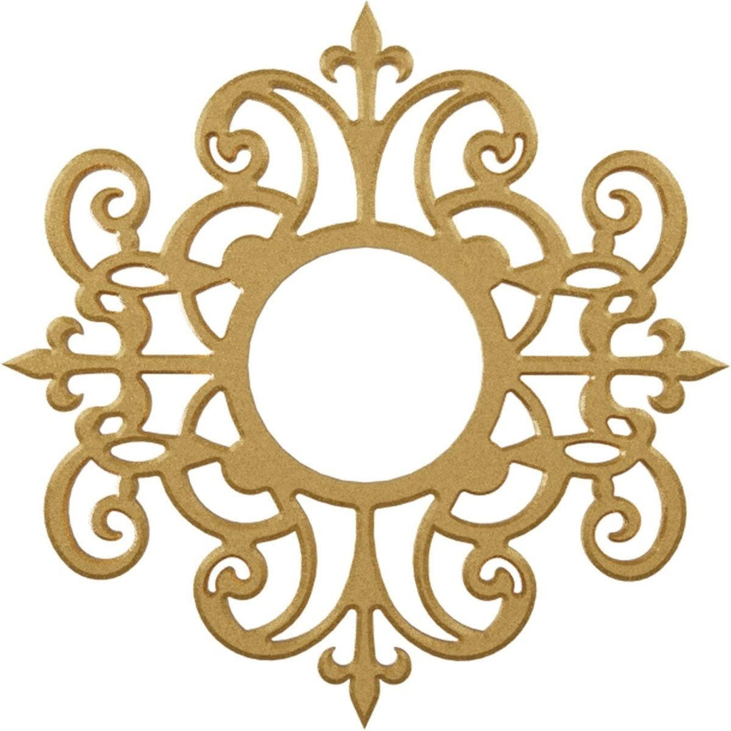 38x22OD x 12 3/8x22ID x 1x22P Dijon PVC Pierced Ceiling Medallion N85016