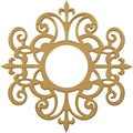 38x22OD x 12 3/8x22ID x 1x22P Dijon PVC Pierced Ceiling Medallion N85016
