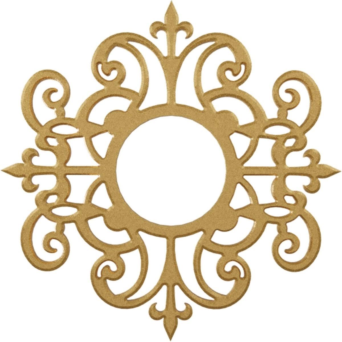 38x22OD x 12 3/8x22ID x 1x22P Dijon PVC Pierced Ceiling Medallion N85016