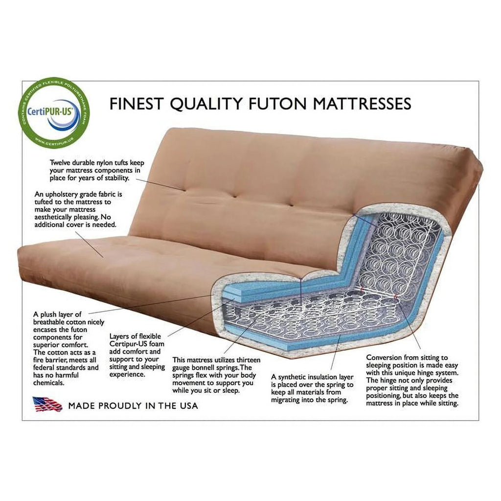 Fabric Full Size Futon Cover in Multi-Color Canadian Print Z697