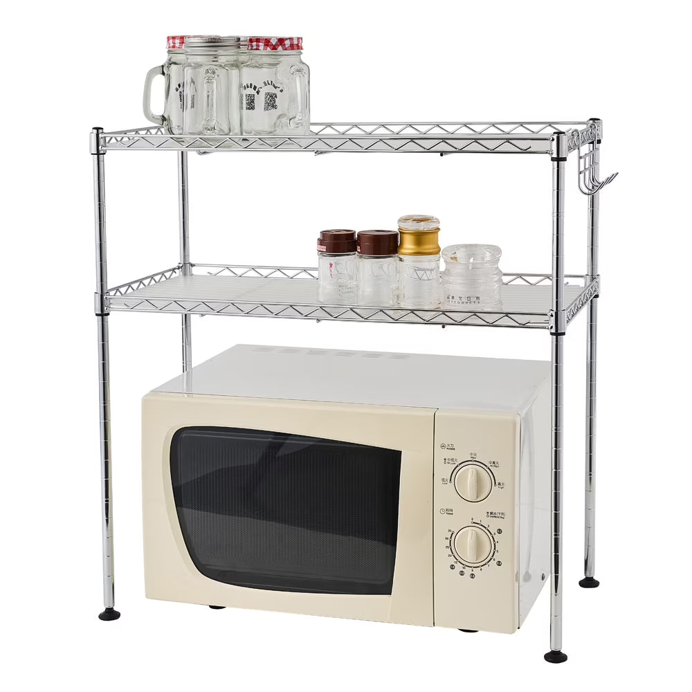 2-Tier Microwave Oven Rack Shelving Unit G586406