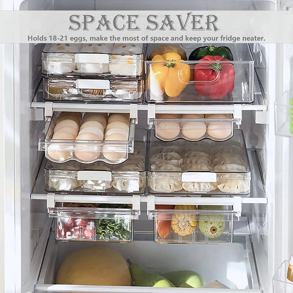 Fridge Drawer Organizer with Handle Storage Box G237