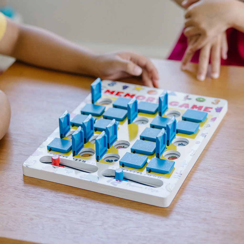 Wooden Travel Memory Game with 7 Double-Sided Cards V81736