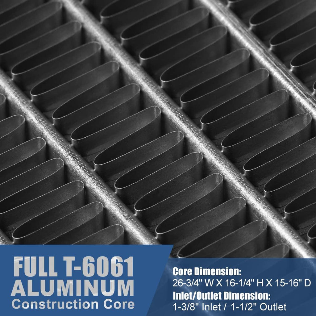 1-Row Cooling Radiator Aluminum Core W90786