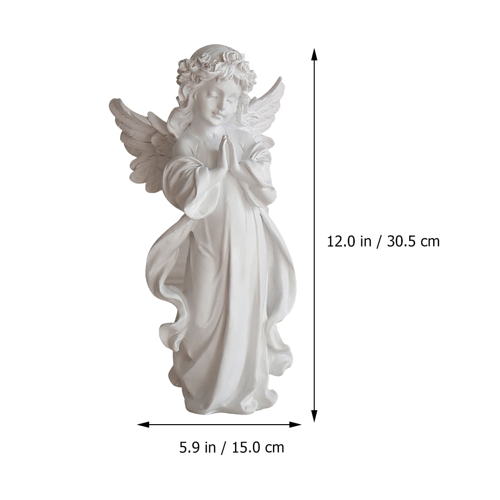 Kneeling Cherub Resin Figurine G717426