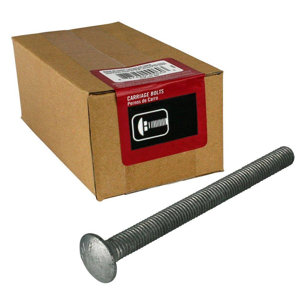 3/8 in.-16 x 8 in. Galvanized Carriage Bolt (25-Pack) Q9786