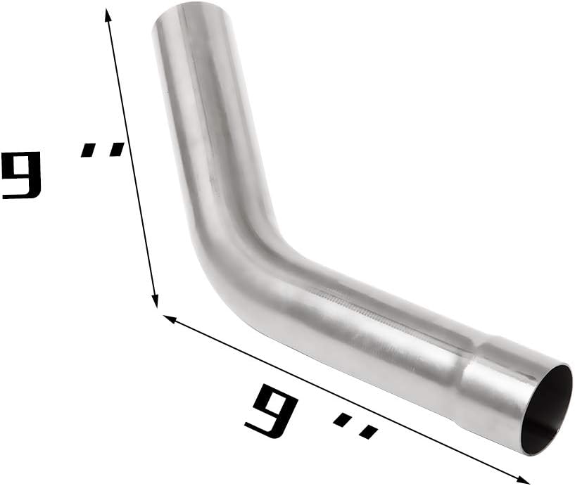 2.25 Stainless Steel Mandrel Bend Exhaust Kit Tubing 8PCS H1372
