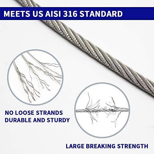 1/8' T316 Stainless Steel Cable Wire Rope O99848