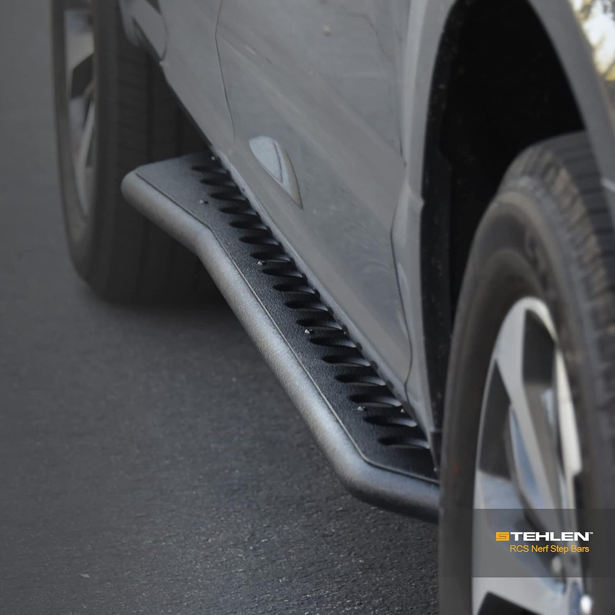 Textured Black Rock Slider Side Step Rails for Ram 1500 Crew Cab G826234