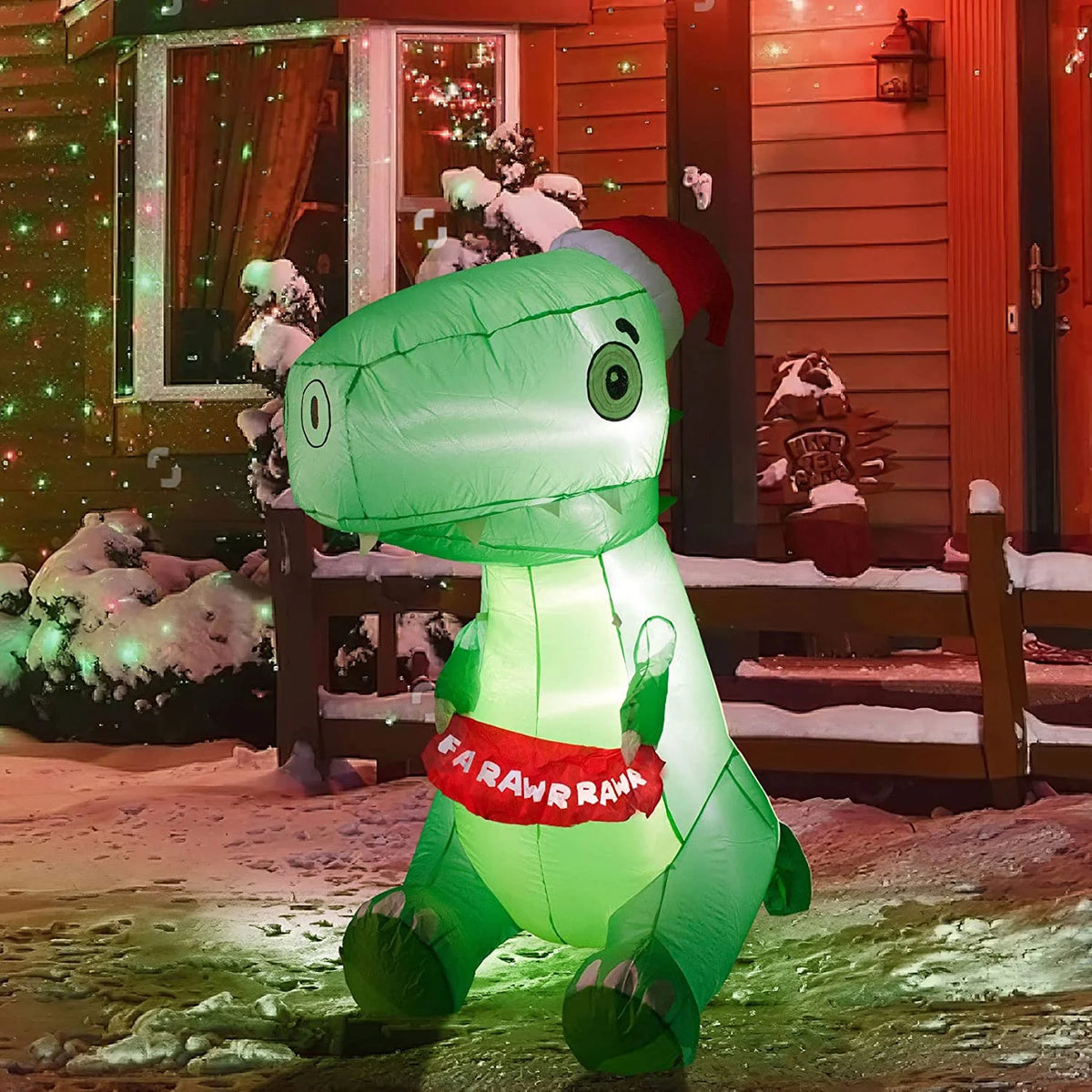 Outdoor Dinosaur Christmas Yard Inflatable K552940
