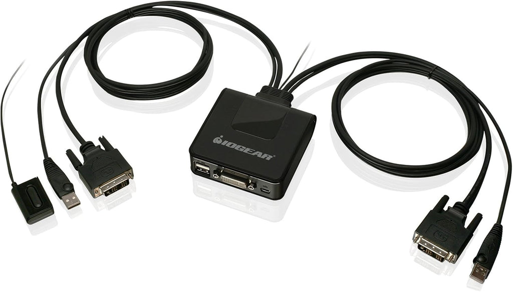 2-Port HDMI KVM Switch with Cables and Audio, Black F68764