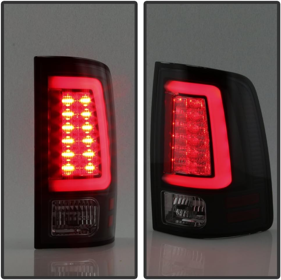 Black Smoked LED Tail Lights Pair N937