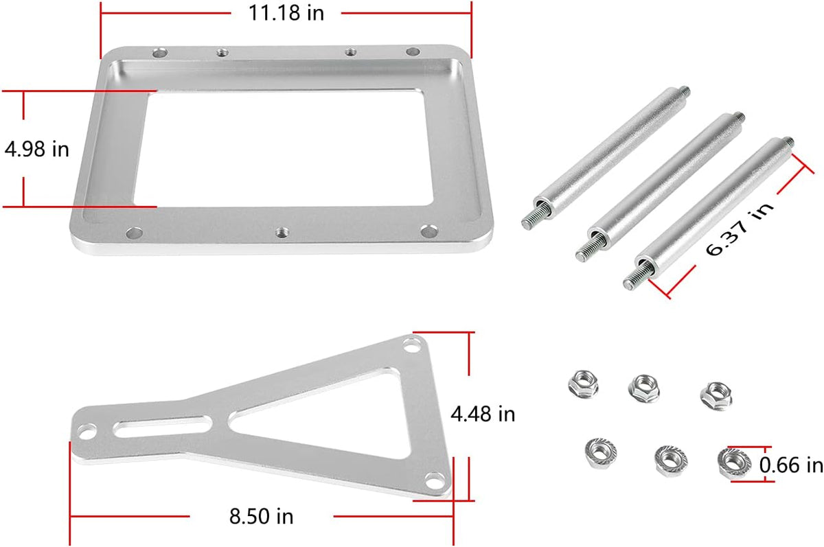 Red Yellow Blue Aluminum Battery Tray Pack of 2 X5097