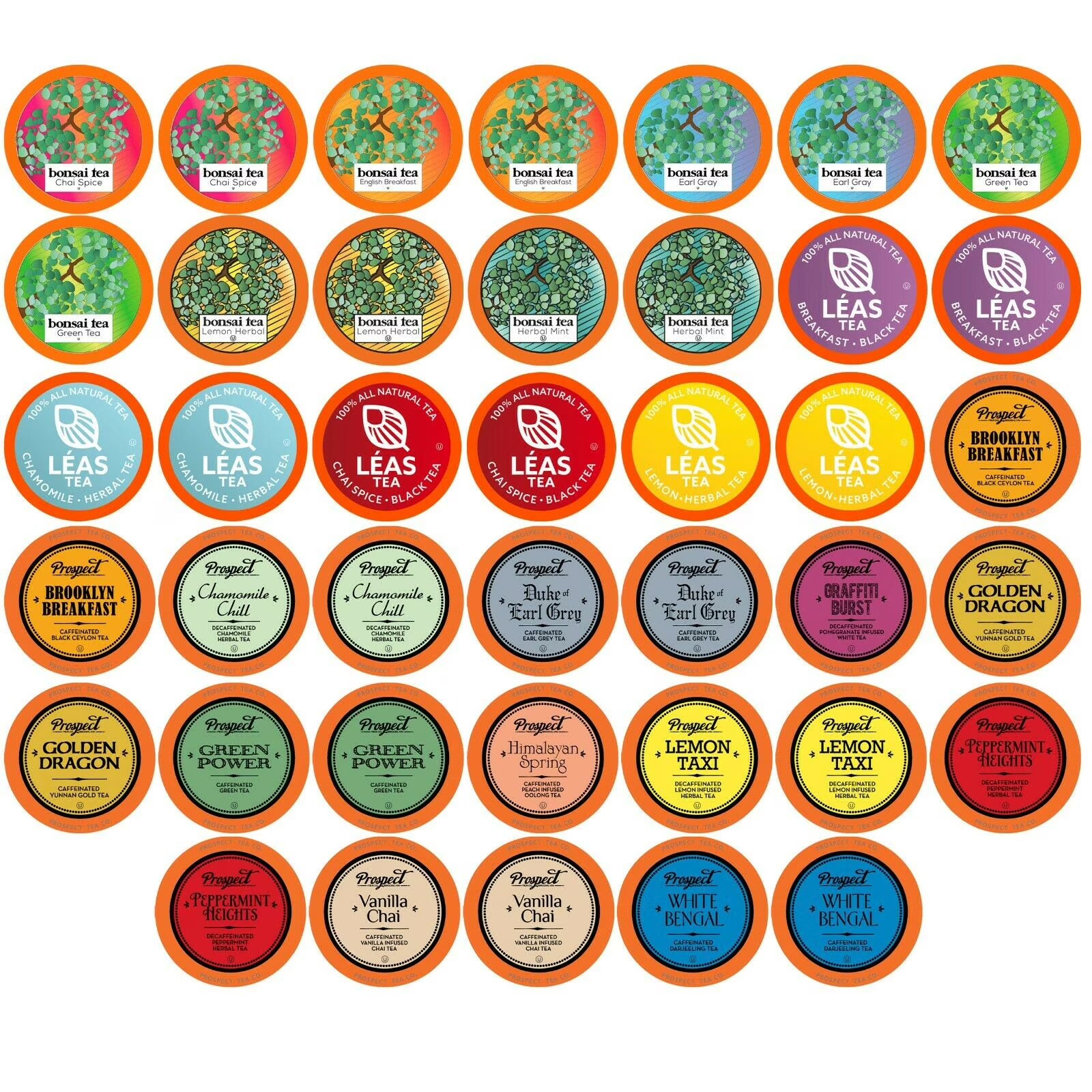 40 Count Assorted Tea Sampler Pack I503164
