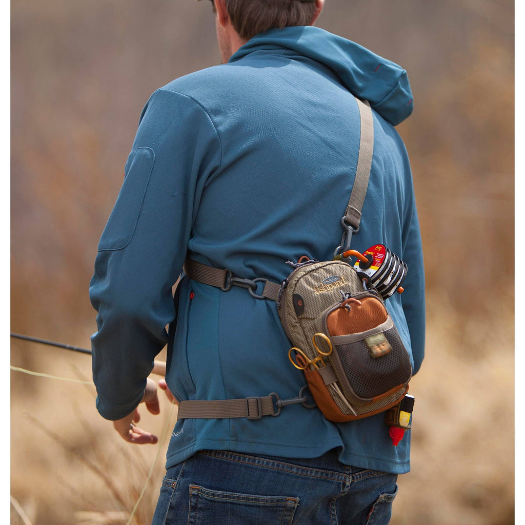 Sand Saddle Brown Vertical Chest Pack Z7488
