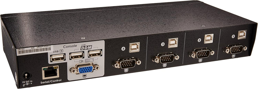 4-port USB KVM Switch with 4 KVM Cables T371602