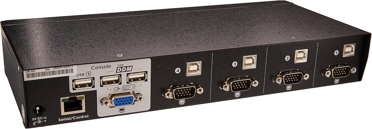 4-port USB KVM Switch with 4 KVM Cables T371602