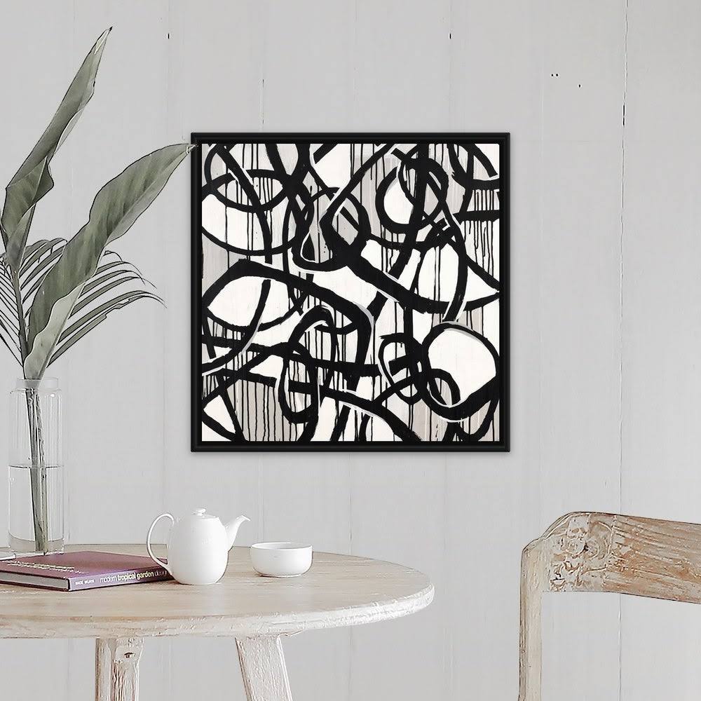 Black Float Frame Canvas Art - 24 x 24 M632567