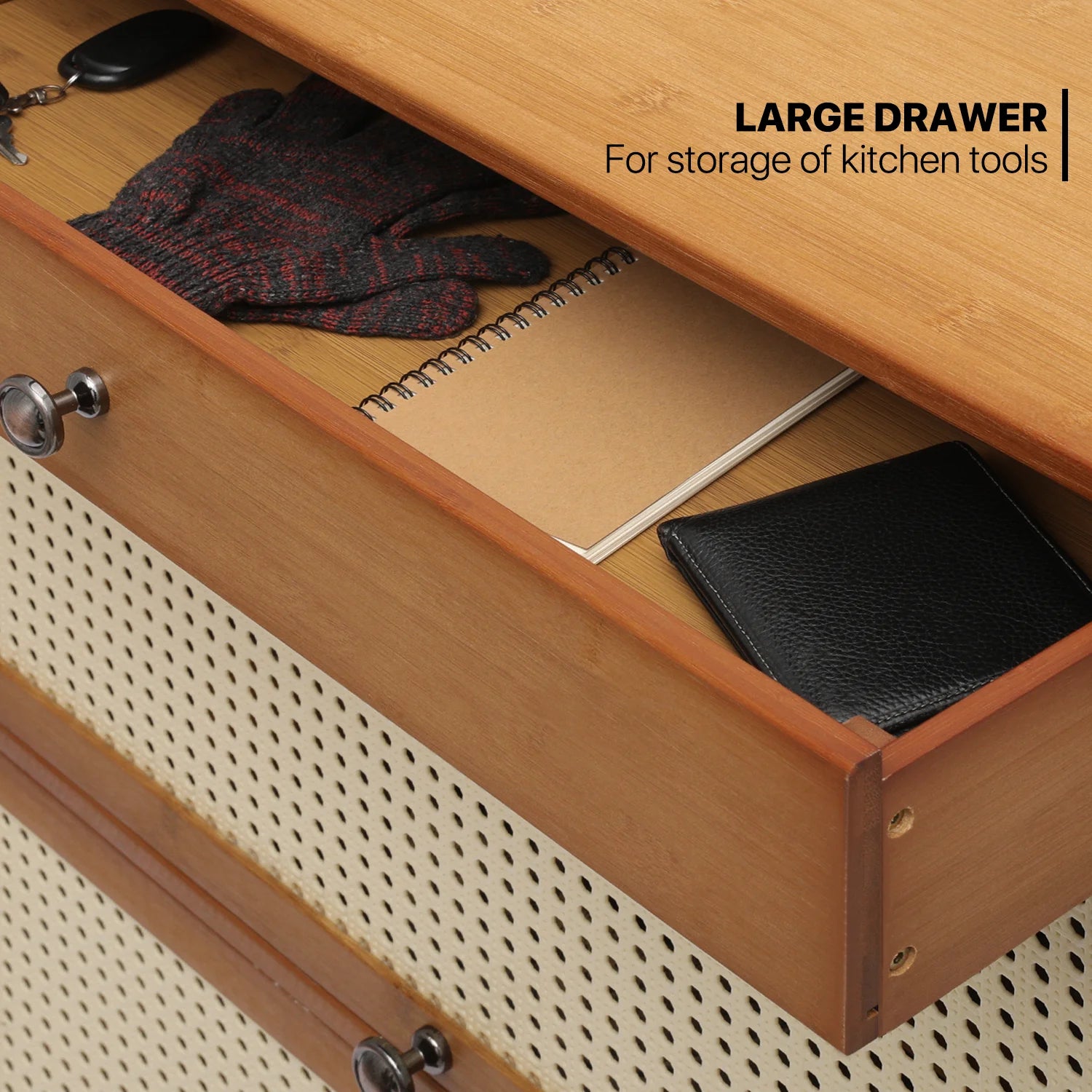 6-Tiers Rattan Shoe Storage Cabinet with Drawer, 32 Pairs, 8 Boots Compartments, Brown Q658177