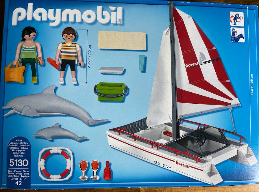 Catamaran with Dolphins H96848