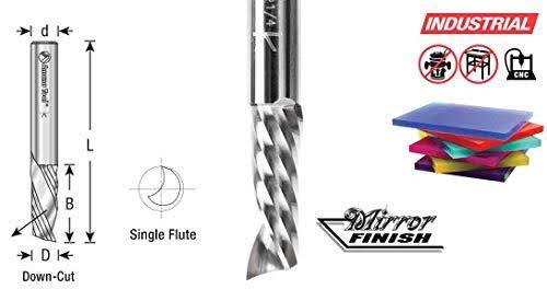 5-Pack Plastic Cutting Down-Cut CNC Router Bit O9079