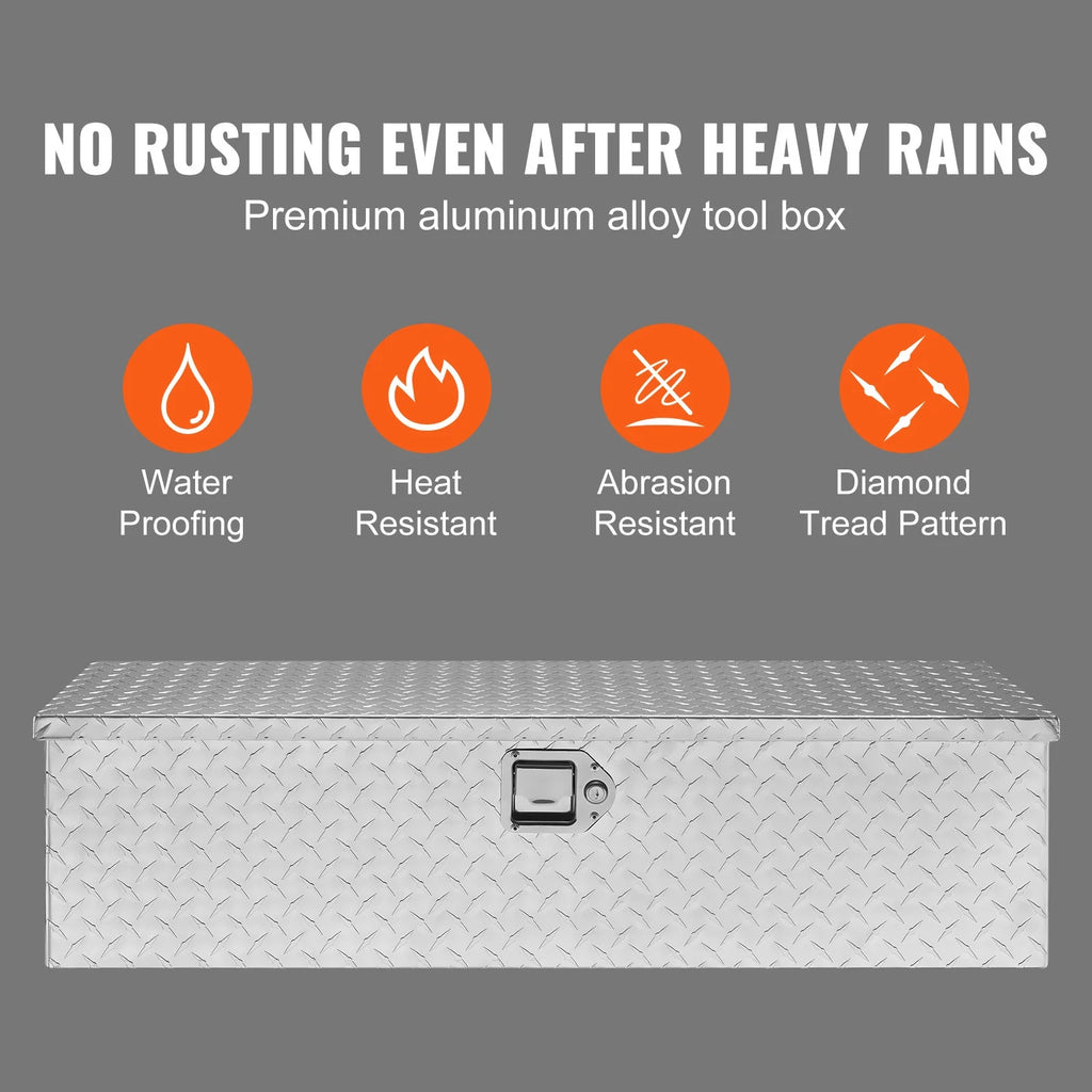 Heavy Duty Aluminum Bar Tread Truck Tool Box S363