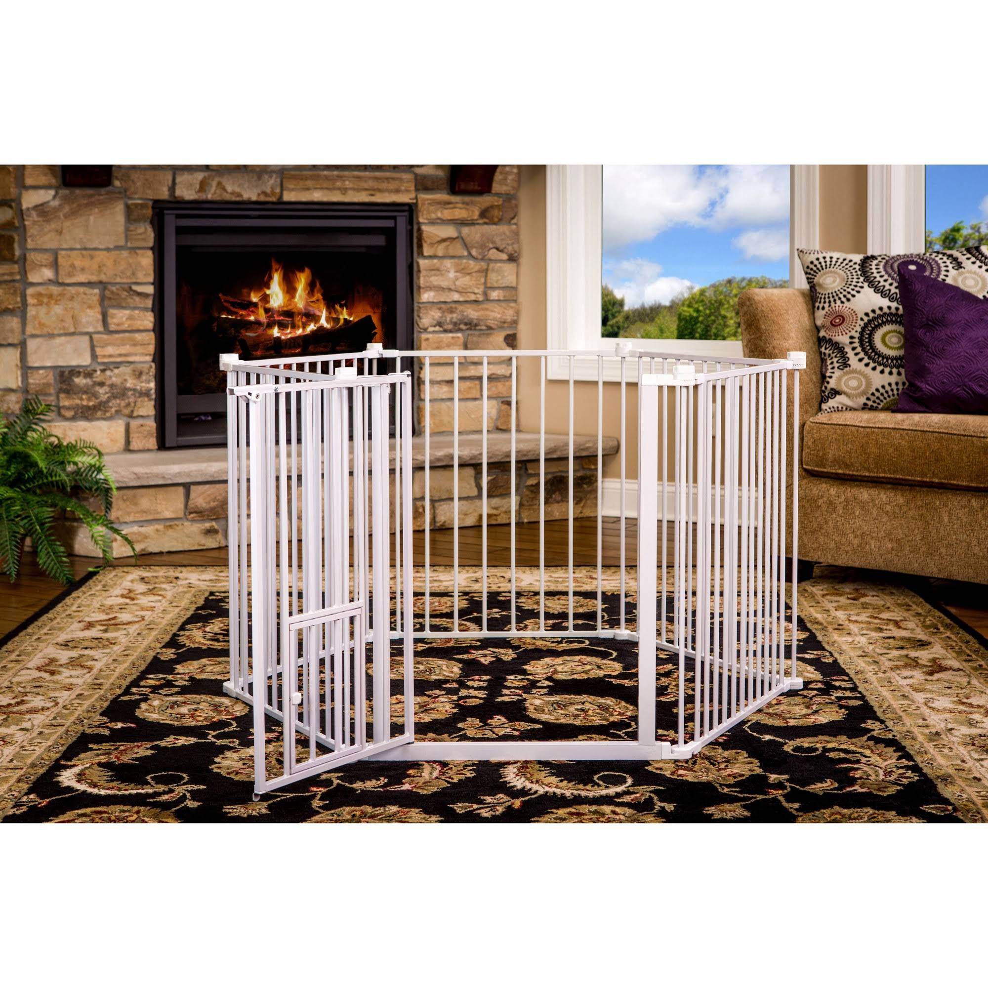 2-in-1 Super Wide Pet Pen and Gate Y41807