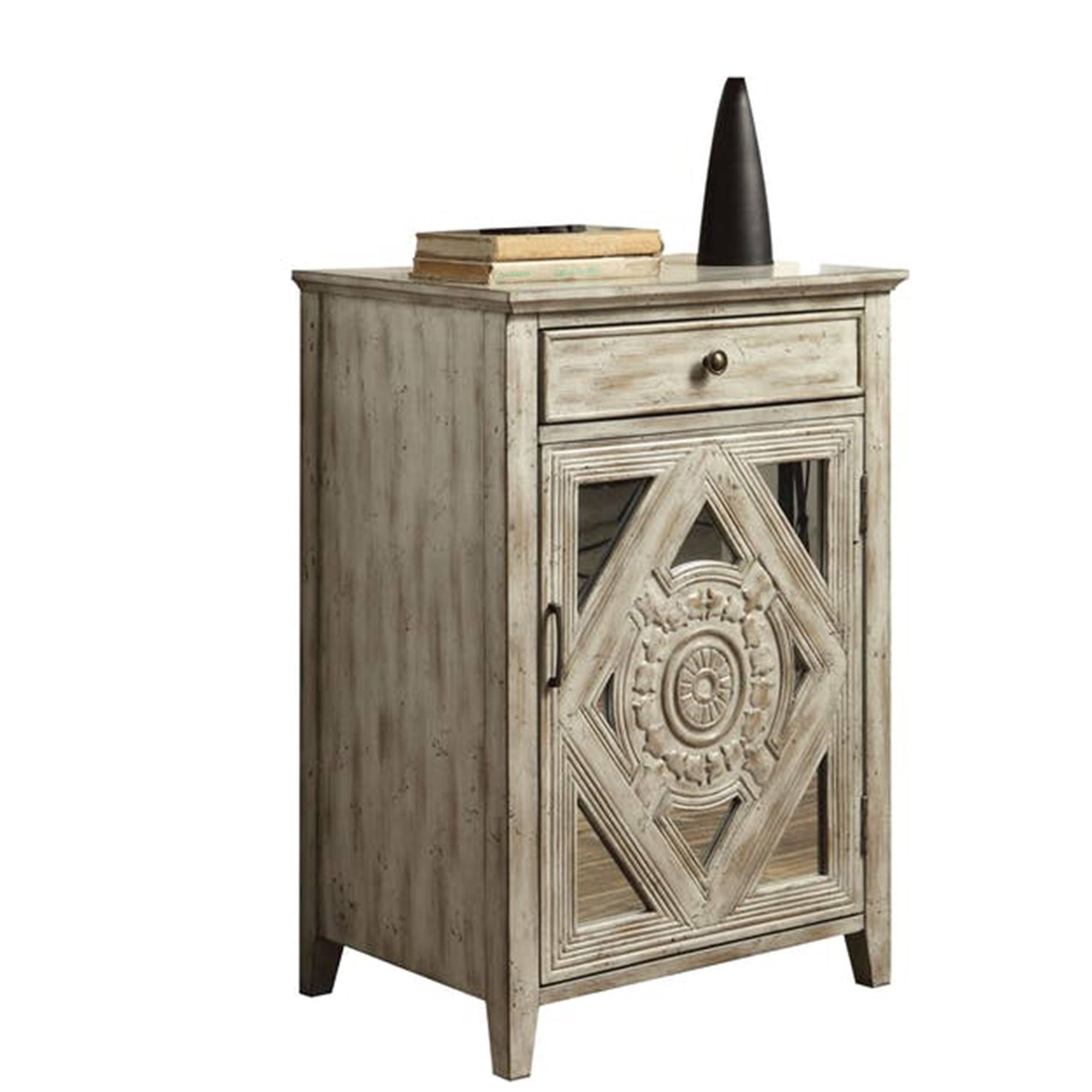 Antique White Side Table Z672116