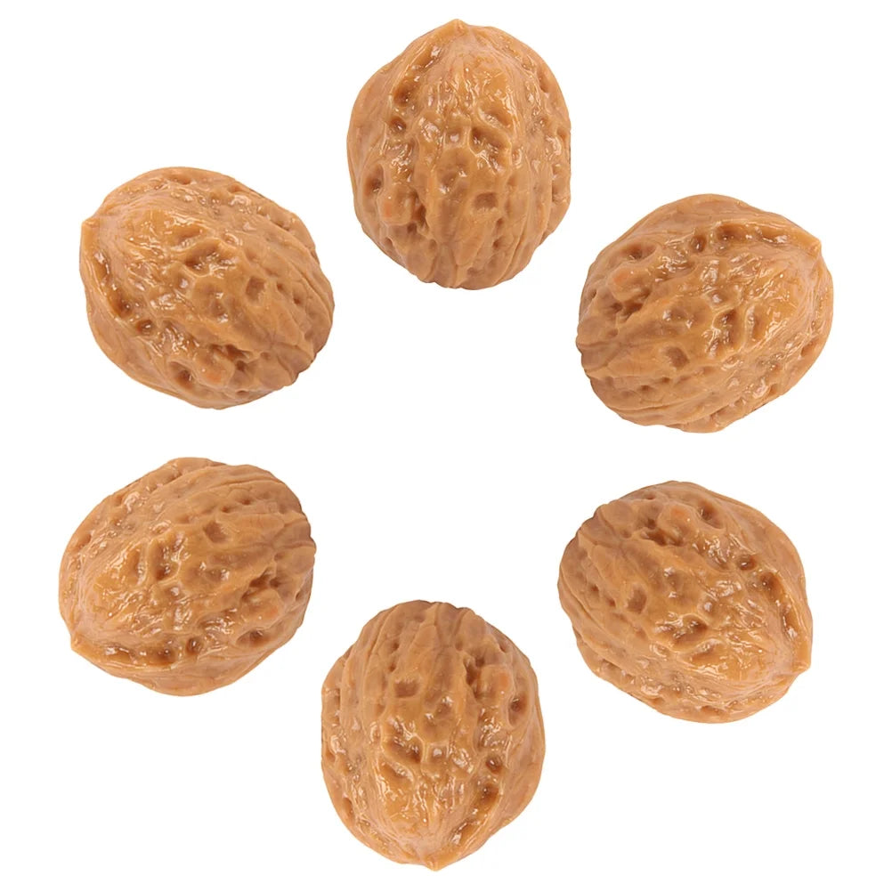 Faux Walnut Photo Prop 12 Pcs Miniature Doll House Artificial Home Decor Ornament W39863