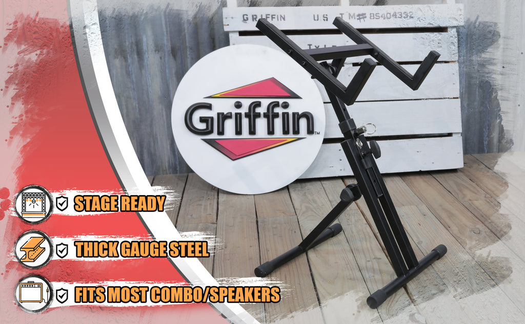 Low Profile Adjustable Guitar Combo Amplifier Stand F91898