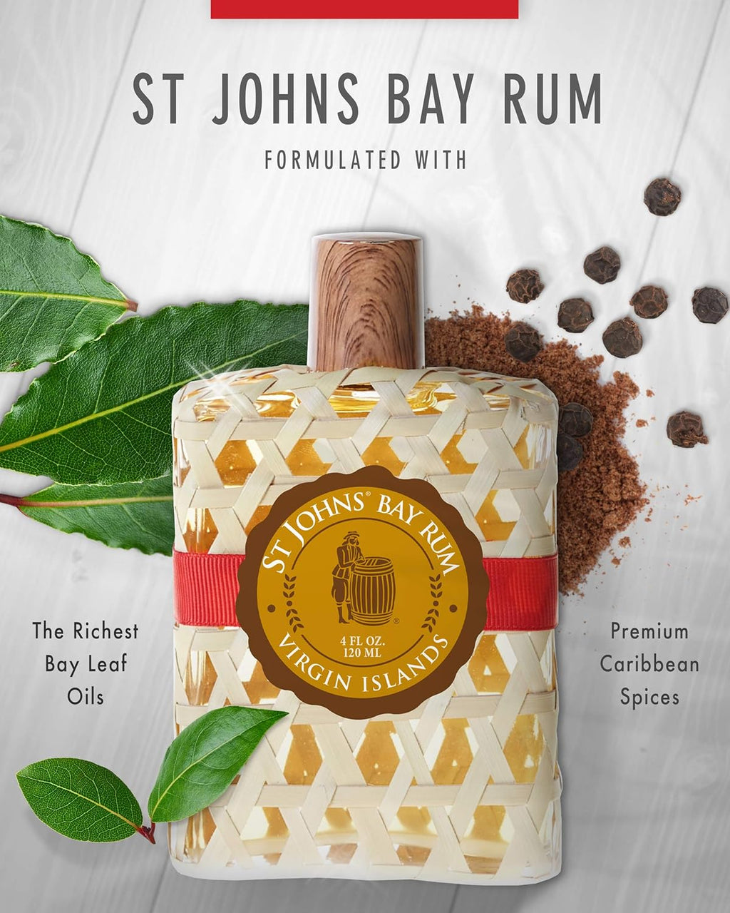 Bay Rum Aftershave and Cologne, 4 oz Splash Bottle, Pack of 2 E142