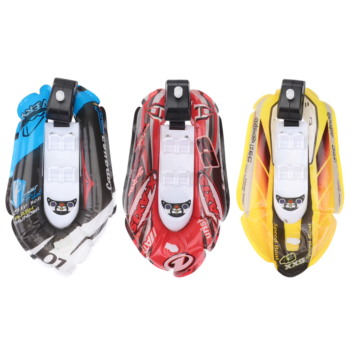 Mini Inflatable Paddle Boat Bathing Toy (Blue + Red + Yellow) T9156