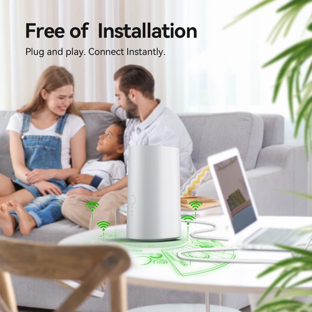 WiFi Router Mobile Hotspot Device, 2.4G / 5G Dual-Band, 31 Devices C546563
