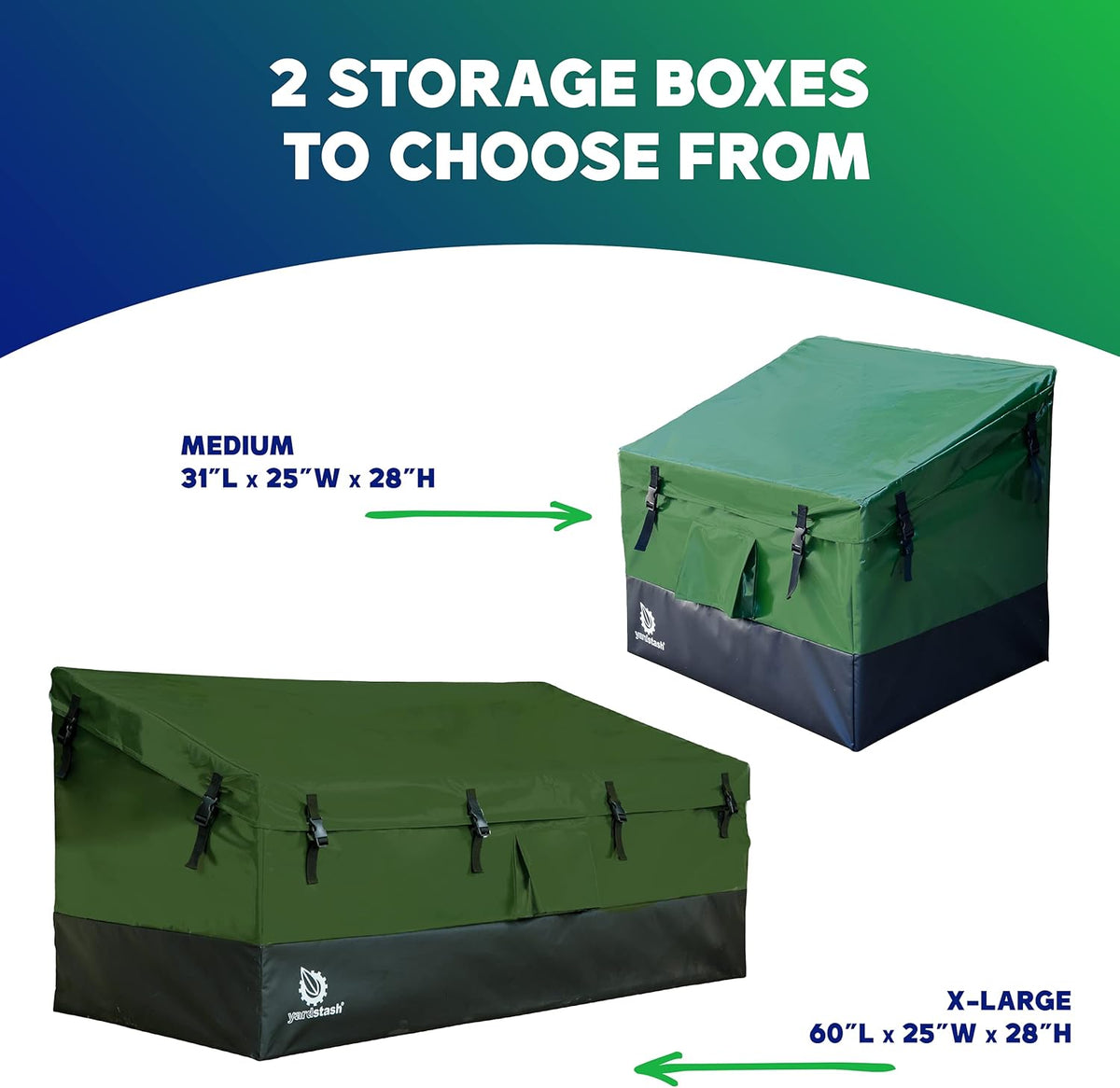 Green Waterproof Outdoor Storage Box T342605