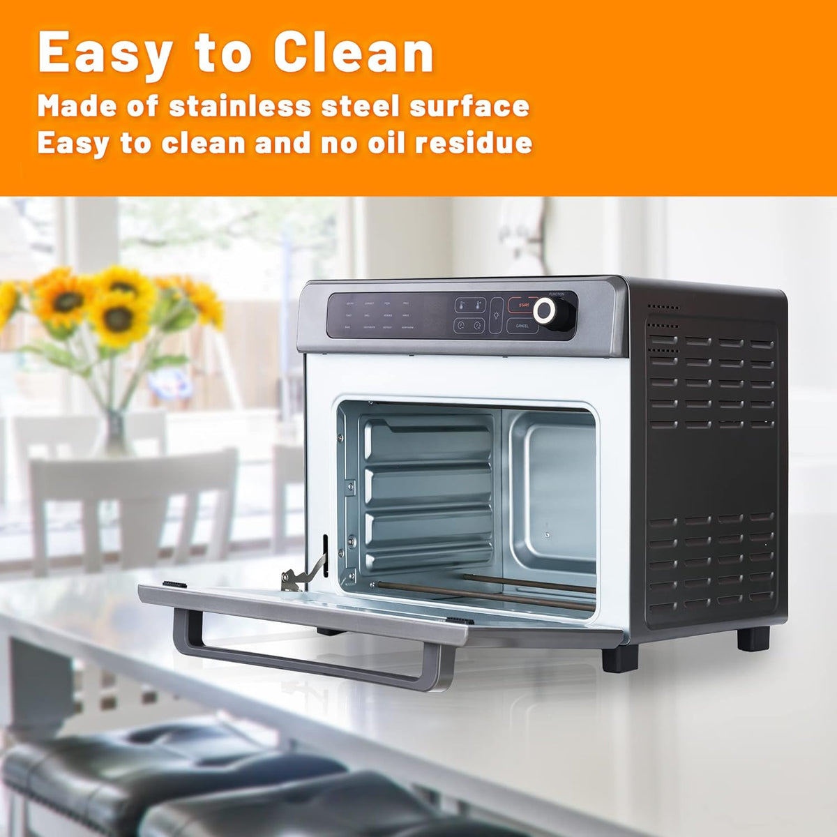 12-in-1 25QT Stainless Steel Air Fryer Toaster Oven L495001