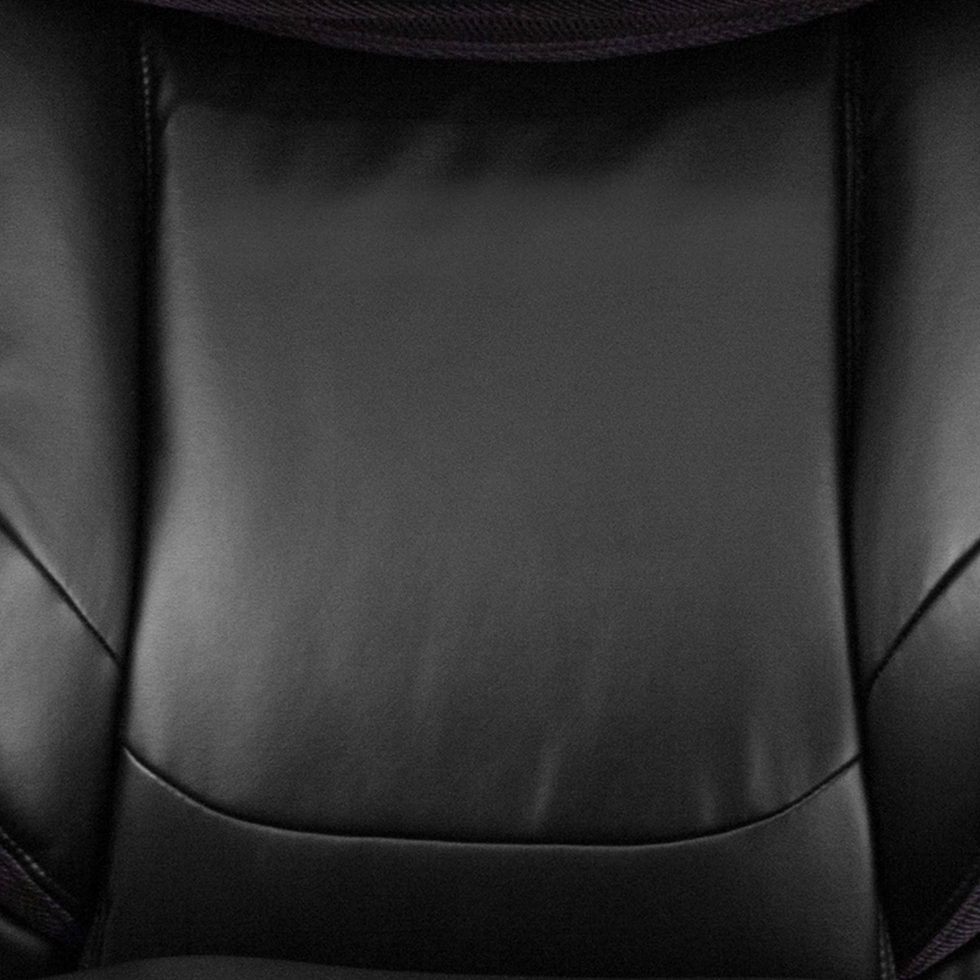 Black LeatherSoft Ergonomic Office Chair with Adjustable Headrest C2999